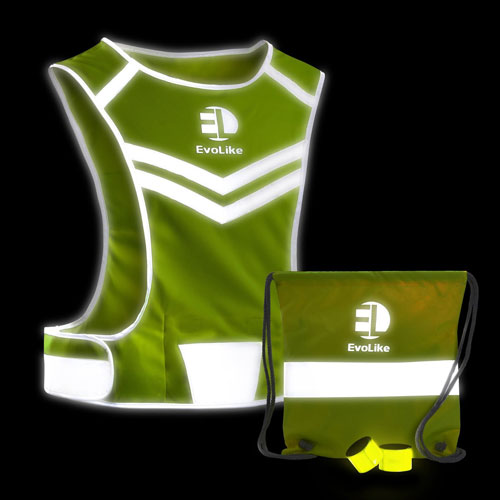 Reflective cycling vest with pocket 